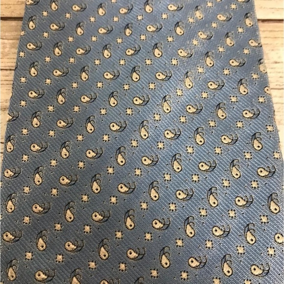 Brioni Blue Printed Silk Tie - Picture 2 of 3